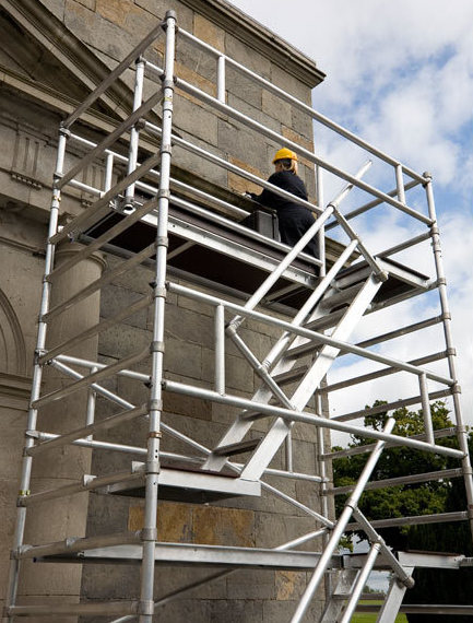 instant stairway alugeruest treppe